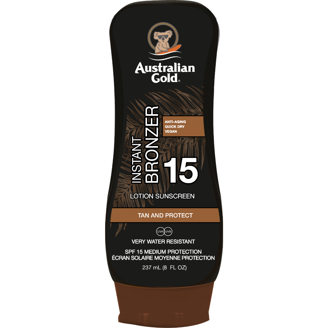 SPF 15 Lotion with Bronzer Instant Tan Australian Gold UK