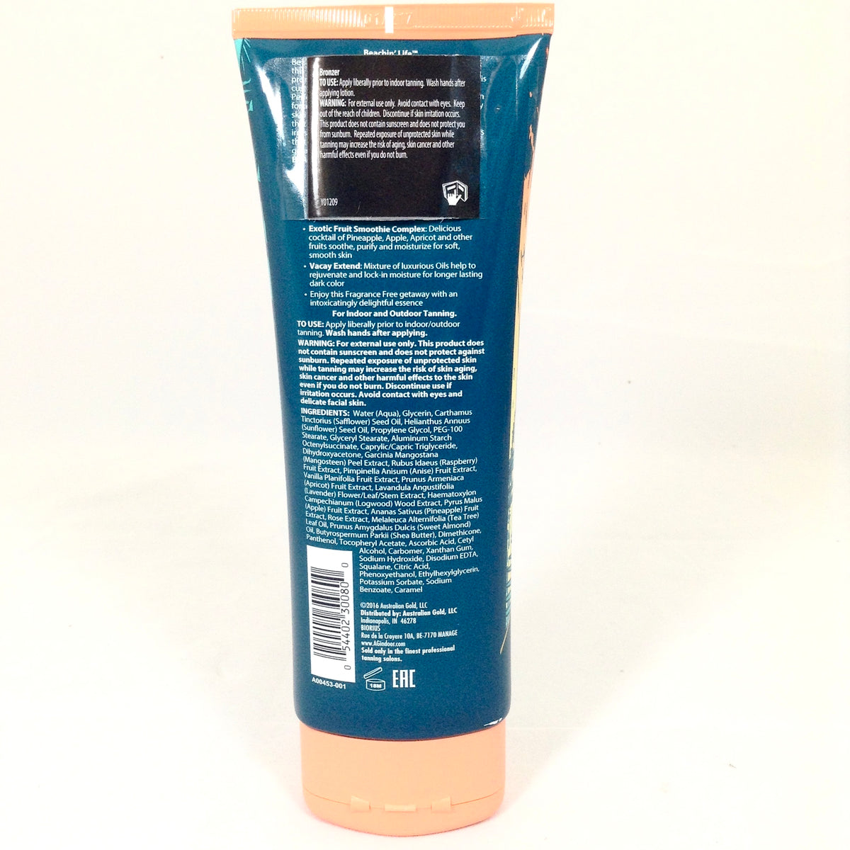 Australian Gold Beachin' Life Hypoallergenic tanning lotion