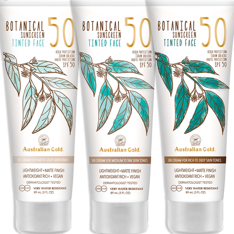 Botanical SPF 50 Tinted Face Lotion Australian Gold UK