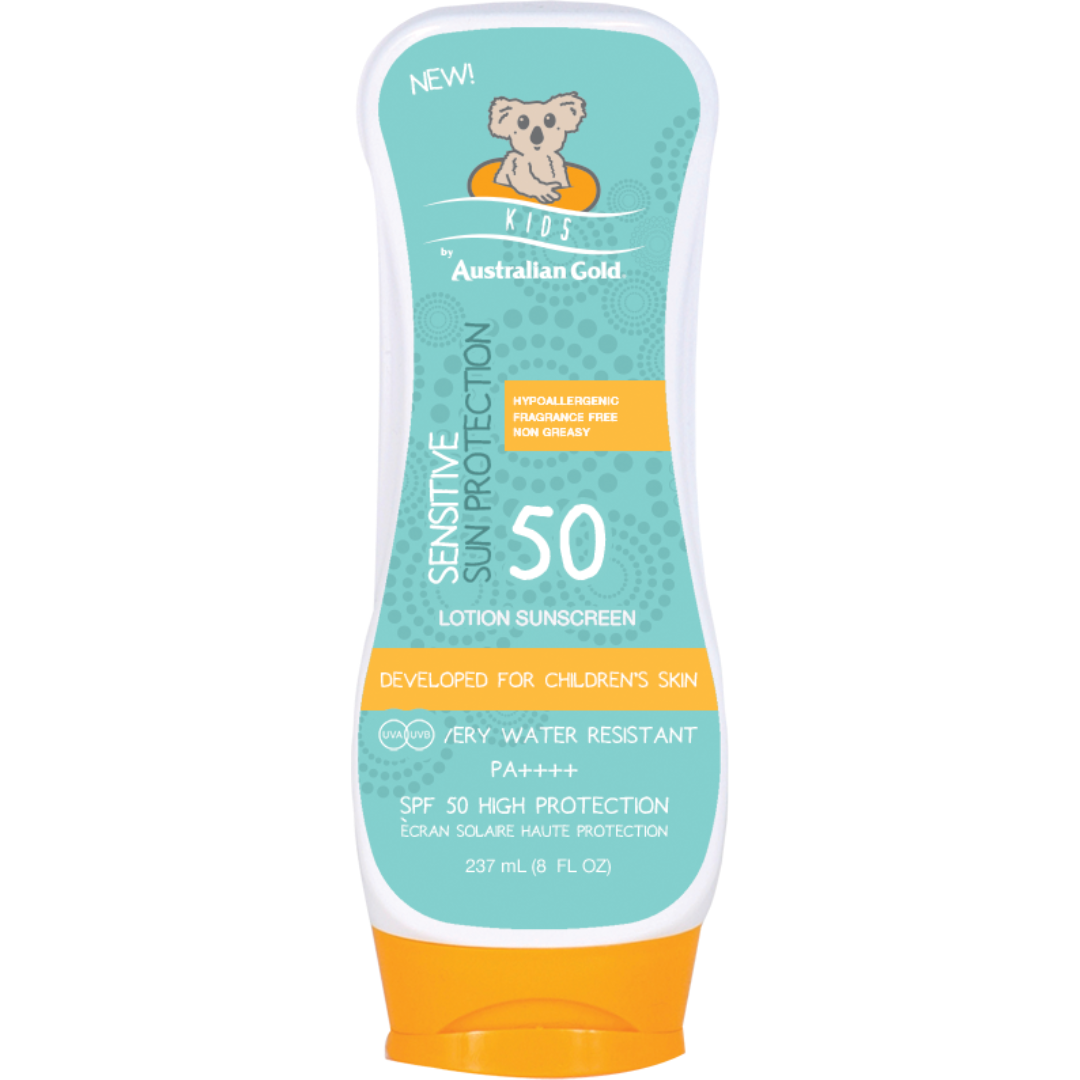 SPF 50 Kids Lotion Water Resistant Sun Cream Australian Gold UK
