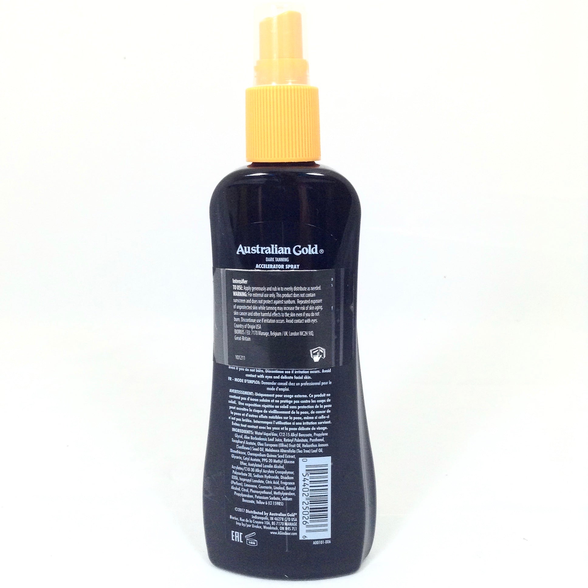 Australian Gold DTA Dark Tanning Accelerator Intensifier tanning lotion spray